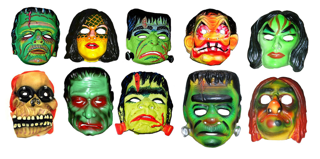 Frankenstein Monster Masks 0546 Halloween Masks Vintage … Flickr