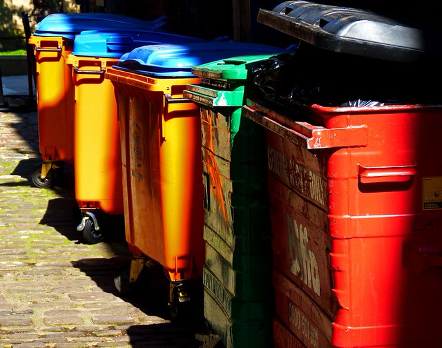 Rainbow Bins The colour of these bins just jumped up and s… Flickr