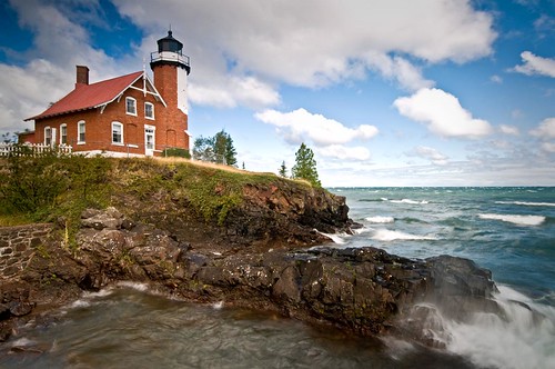 Eagle Harbor Light View On Black This is the lighthouse