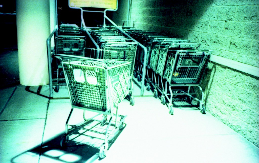 ghost carts i can't get over how ghostly these carts look.… Flickr