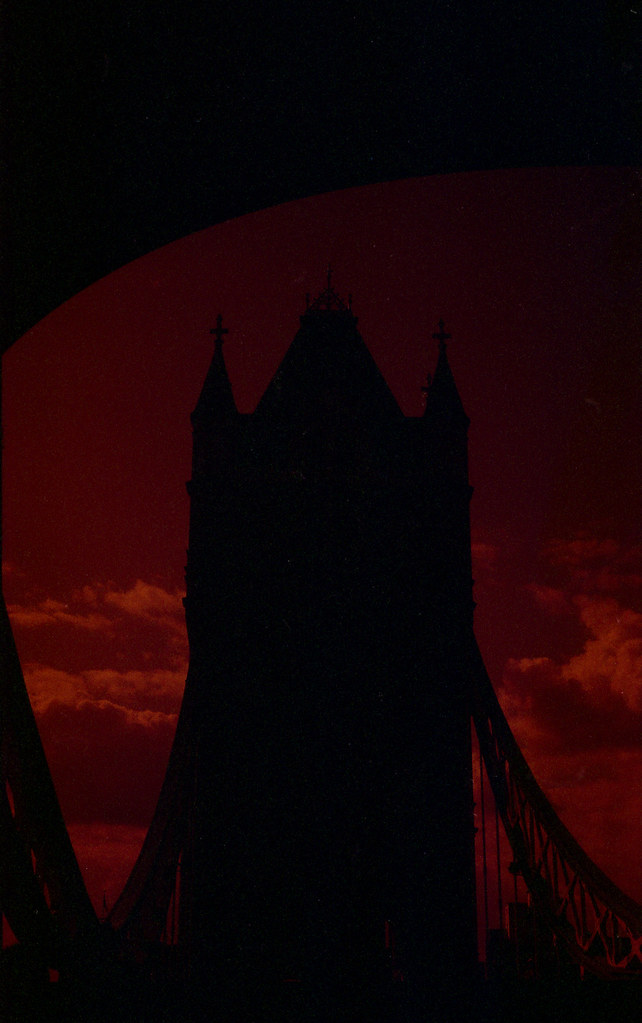 Tower Bridge Nikon EM, 50mm lens with Lomo Redscale film. … Flickr