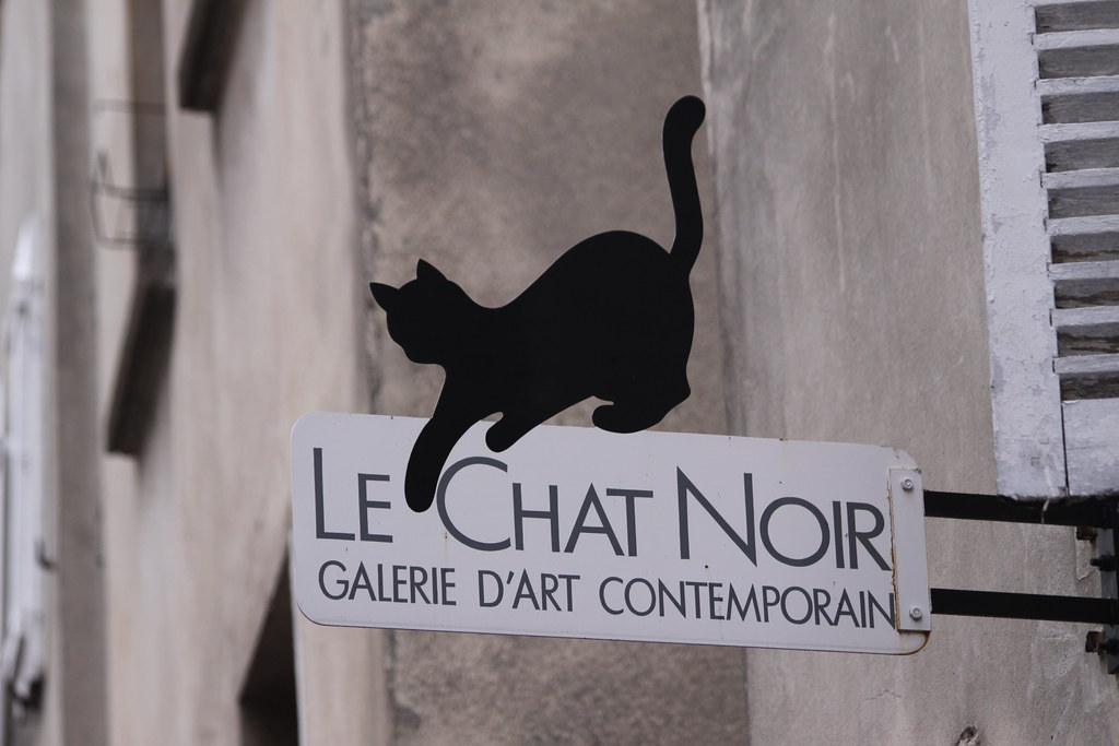 Le Chat Noir, Galerie D'Art Contemporain, Montmartre, Pari