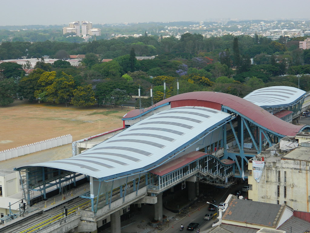 Metro Station at MG road ,Bangalore Ganesh H Flickr