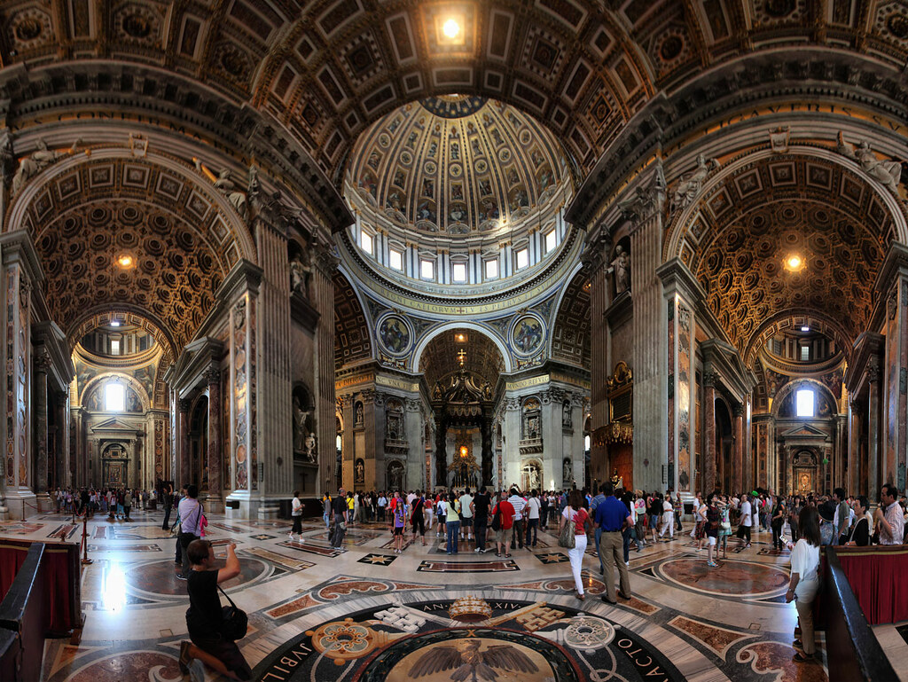 Baldacchino di San Pietro e La cupola di Michelangelo, Bas… Flickr
