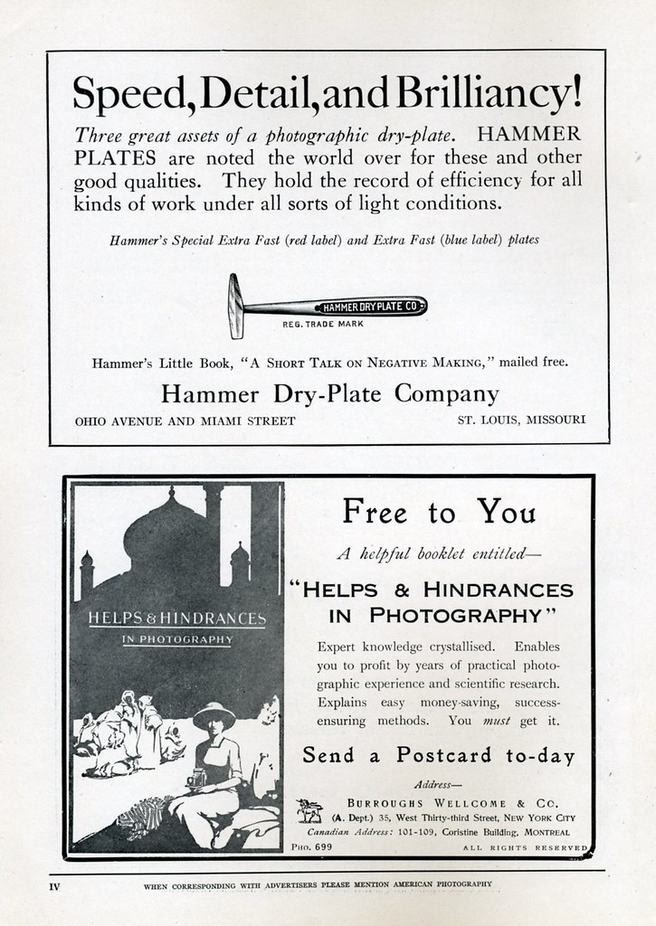 Hammer Dry Plate Company / Helps & Hindrances in Photograp… Flickr