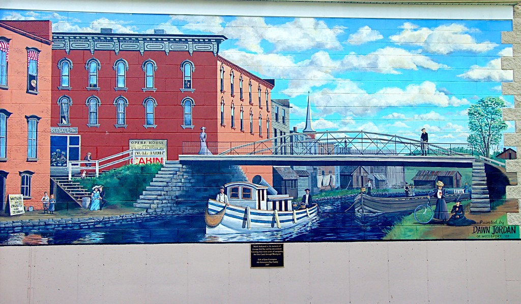 Weedsport Mural I have passed this small mural in the town… Flickr