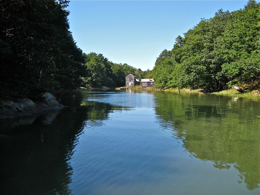 Entrance to Bunganuc Creek Maquoit Bay, Brunswick, Maine. Flickr