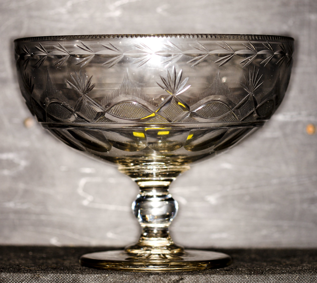 Bakewell Glass Pittsburgh Very large hand spun and cut ear… Flickr