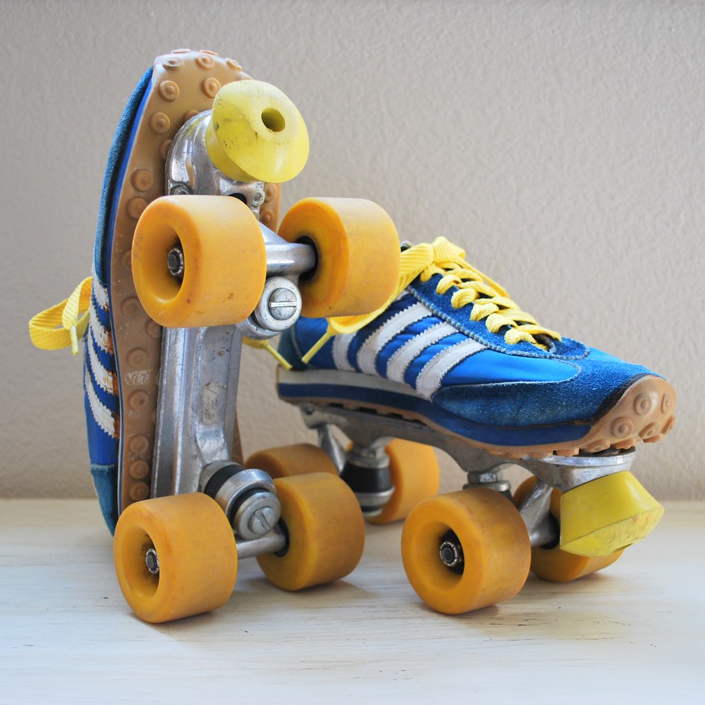Vintage 1970s/1980s Sneaker Roller Skates These retro tenn… Flickr