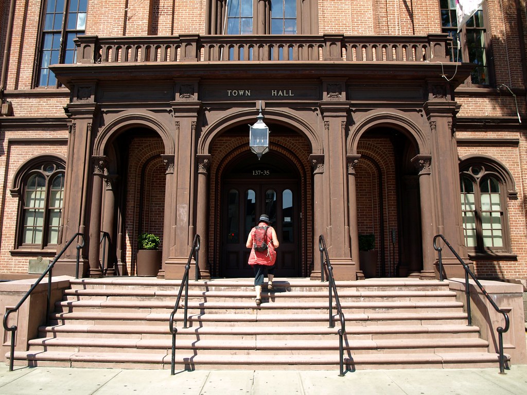 Flushing Town Hall, Queens, New York City Today, it is the… Flickr