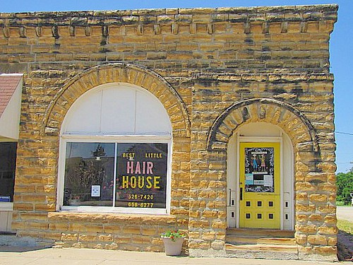 Best Little Hair House A clever name for this barber/beaut… Flickr