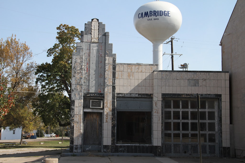 Cambridge IL, Cambridge Illinois, Gas Statoin, Art Deco, H… Flickr