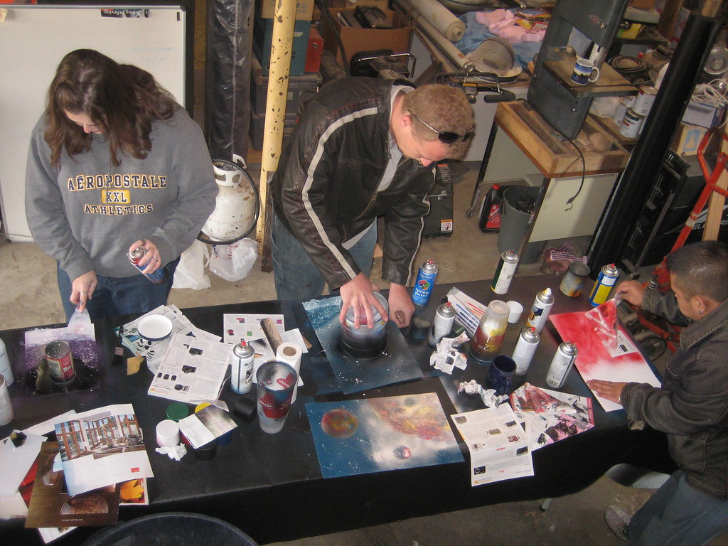 Class Spray Paint Art Art & DIY Club Flickr