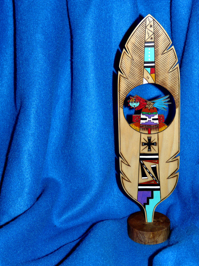 Hopi Prayer Feather This is a Hilili Katsina design by Ran… Flickr