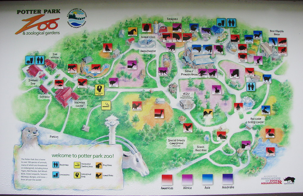 Potter Park Zoo Map Photo of the Potter Park Zoo Map. Take… Flickr