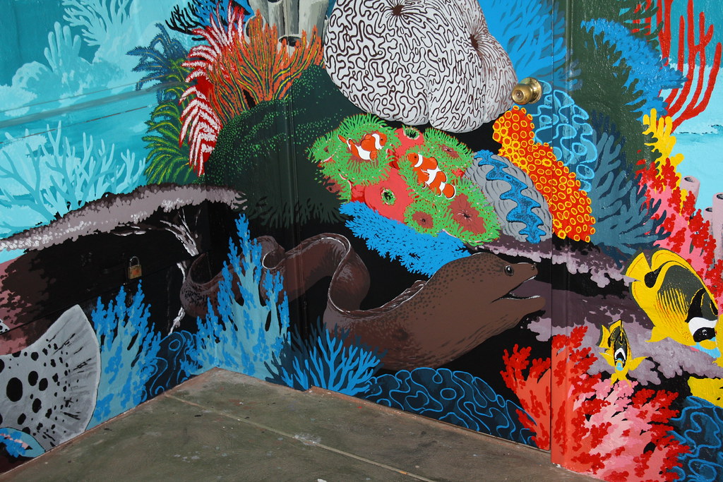 Ningaloo Reef Dreaming Mural by Mark Bell IMG9524… Flickr