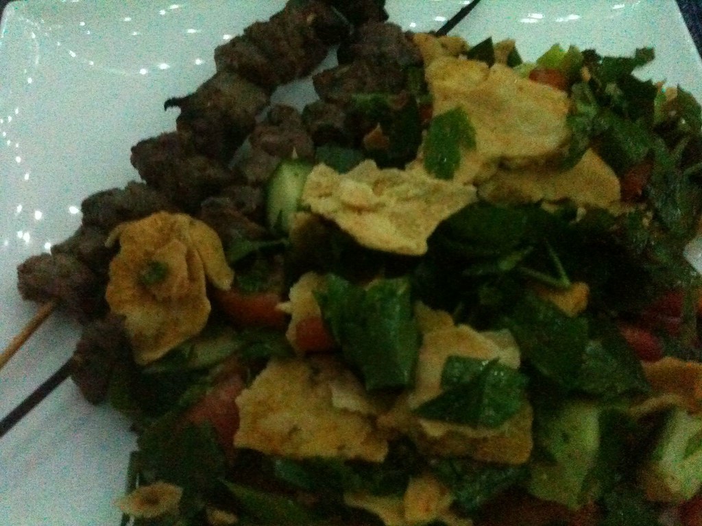 Sumac Lamb Kebabs with Fattoush I didn't snap a pic yester… Flickr