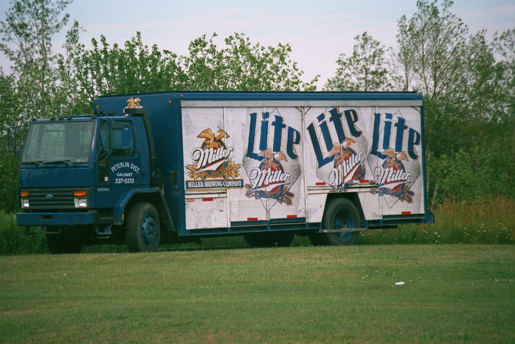 Miller Lite Delivery Truck Peterlin Distributing Calumet Michigan a