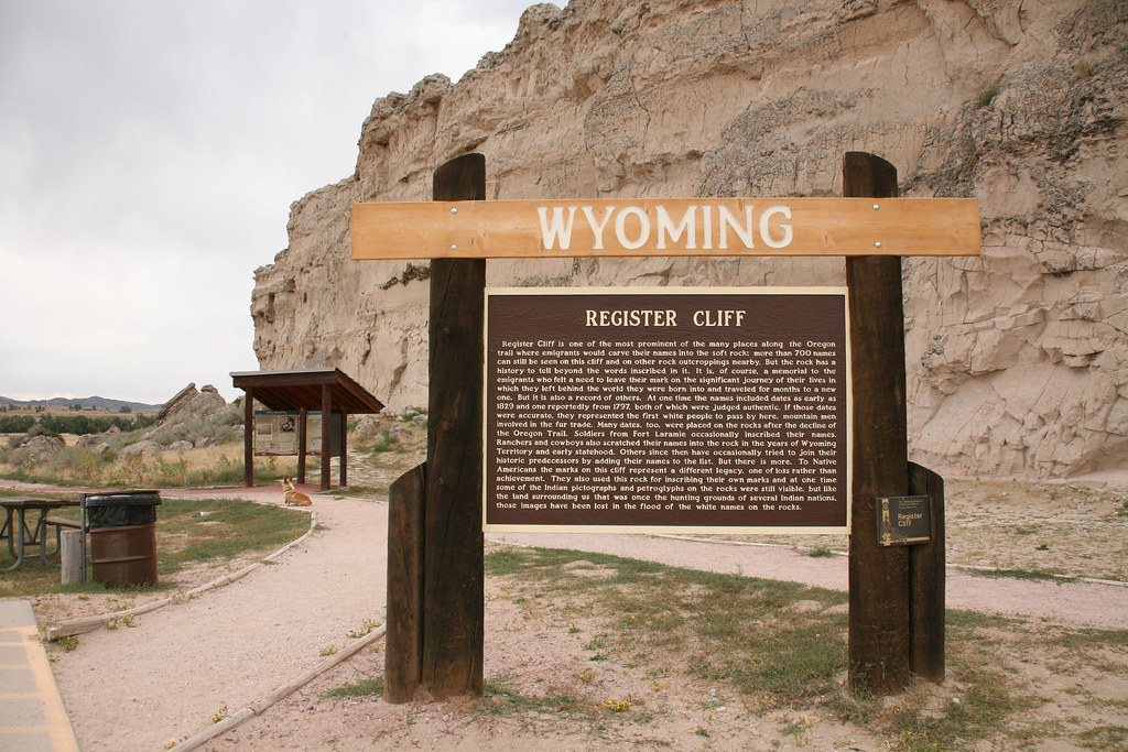 Oregon Trail Register Rock, Guernsey, WY abaesel Flickr
