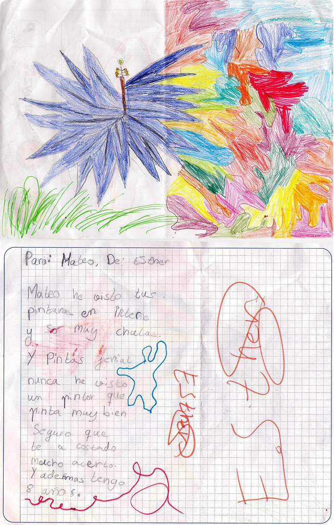 Carta Esther Carta enviada por una niña española, Esther!!… Flickr