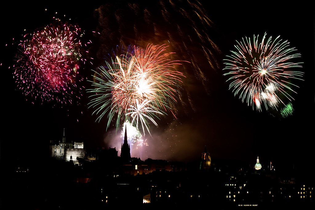 Edinburgh Festival fireworks A firework display to mark th… Flickr