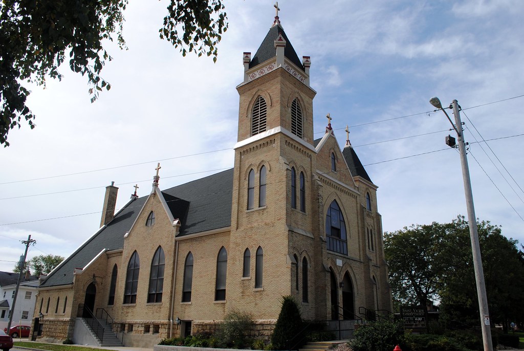Catholic Church in Monroe, Wisconsin. Cragin Spring Flickr