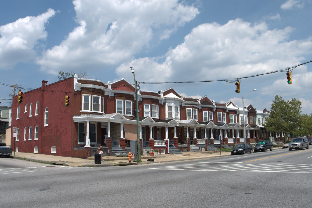 Rowhouses, Edmondson Avenue Historic District View of the … Flickr