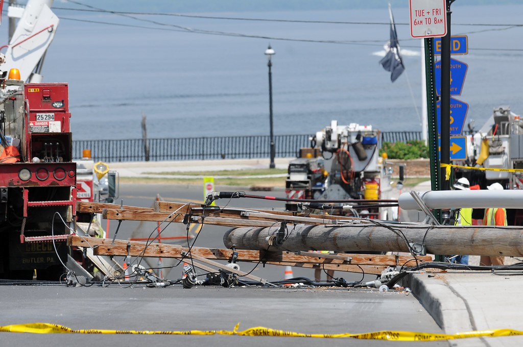 Power Outage Keyport New Jersey A Tractor Trailer Took Out… Flickr