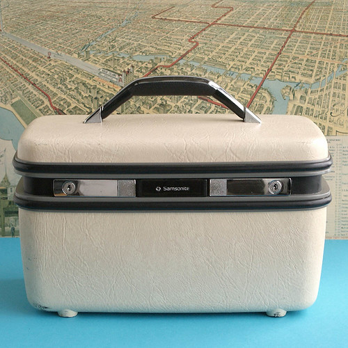 Vintage Samsonite Silhouette White Train Case plaidponyvintage Flickr