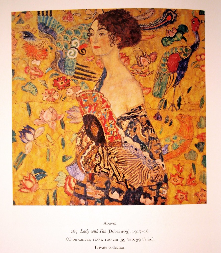 Gustav Klimt Lady with Fan 1917/18 100 cm x 100 cm priva… Flickr