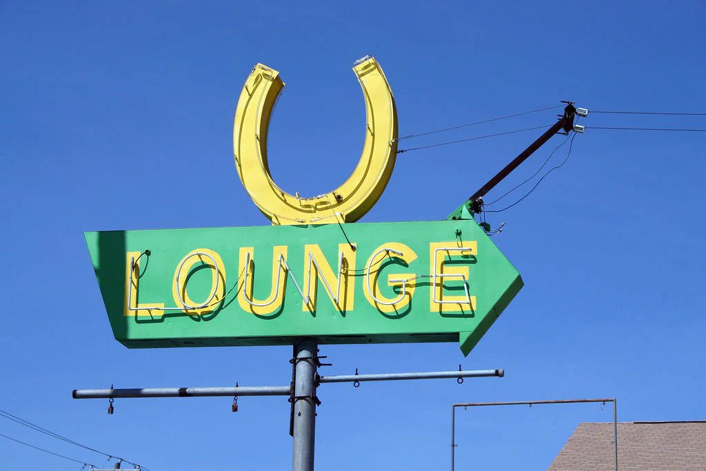horseshoe lounge neon sign Exquisitely Bored in Nacogdoches Flickr