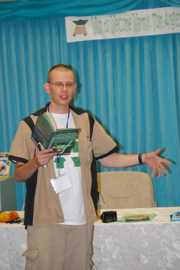 Tom Angleberger reading Origami Yoda Vero Beach Book Center Flickr