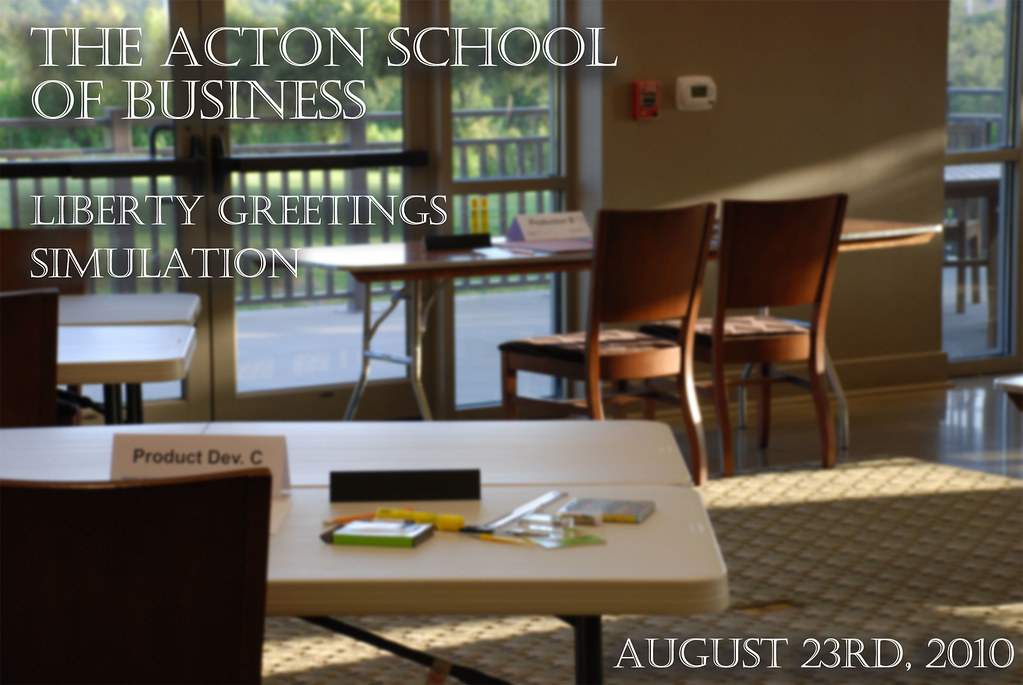 Acton MBA Liberty Greetings Simulation On August 23, 2010,… Flickr