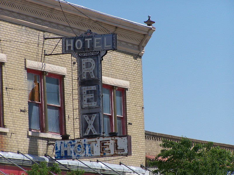 Rock Springs WY Hotel Rex Old Neon Sign Downtown Rock … Flickr