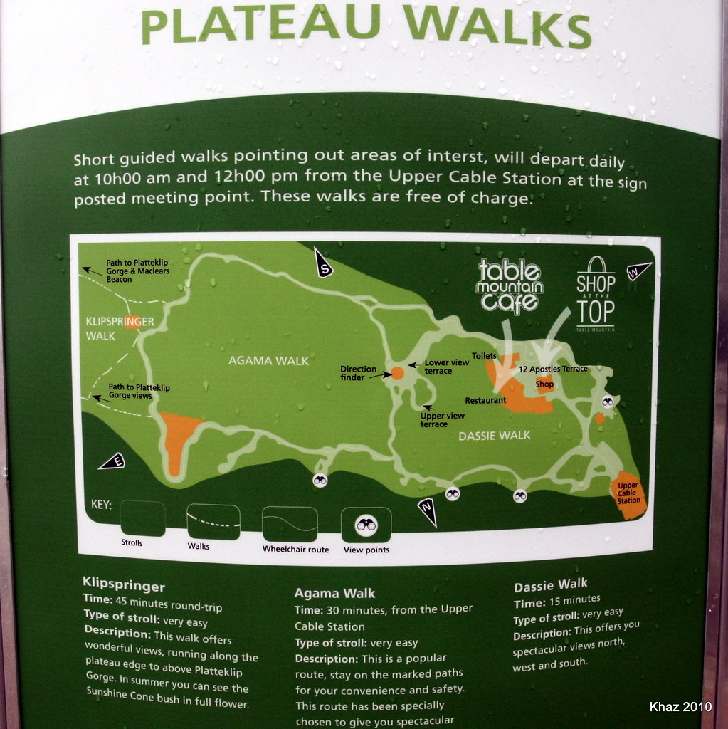 Table Mountain Upper Cable Station Map The market trails a… Flickr