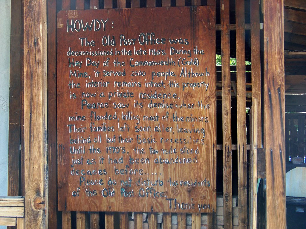 Information. On the olf Pearce Post Office Richard Flickr