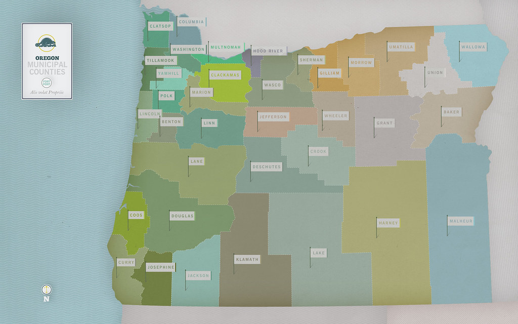 Oregon Municipal Counties Desktop wallpaper from FORTPORT … Flickr