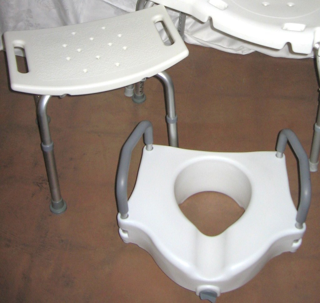 SOLD shower bench, toilet riser The Living Room Flickr