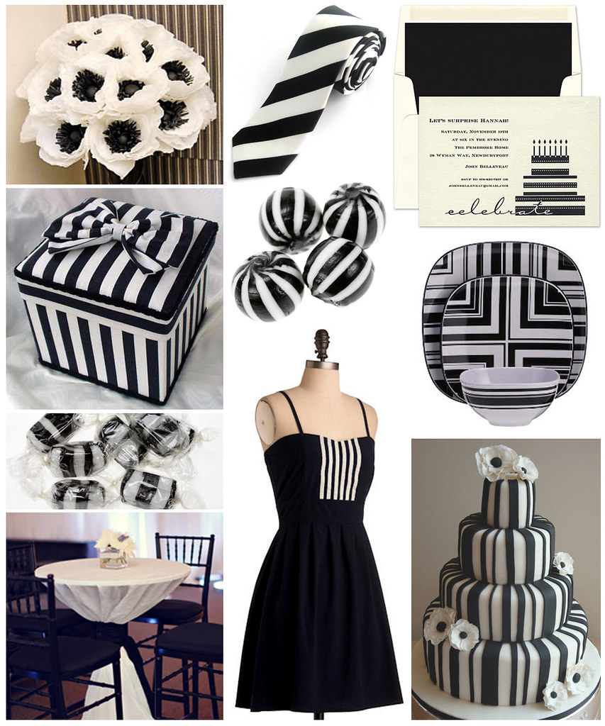 Black and White Striped Birthday Flickr