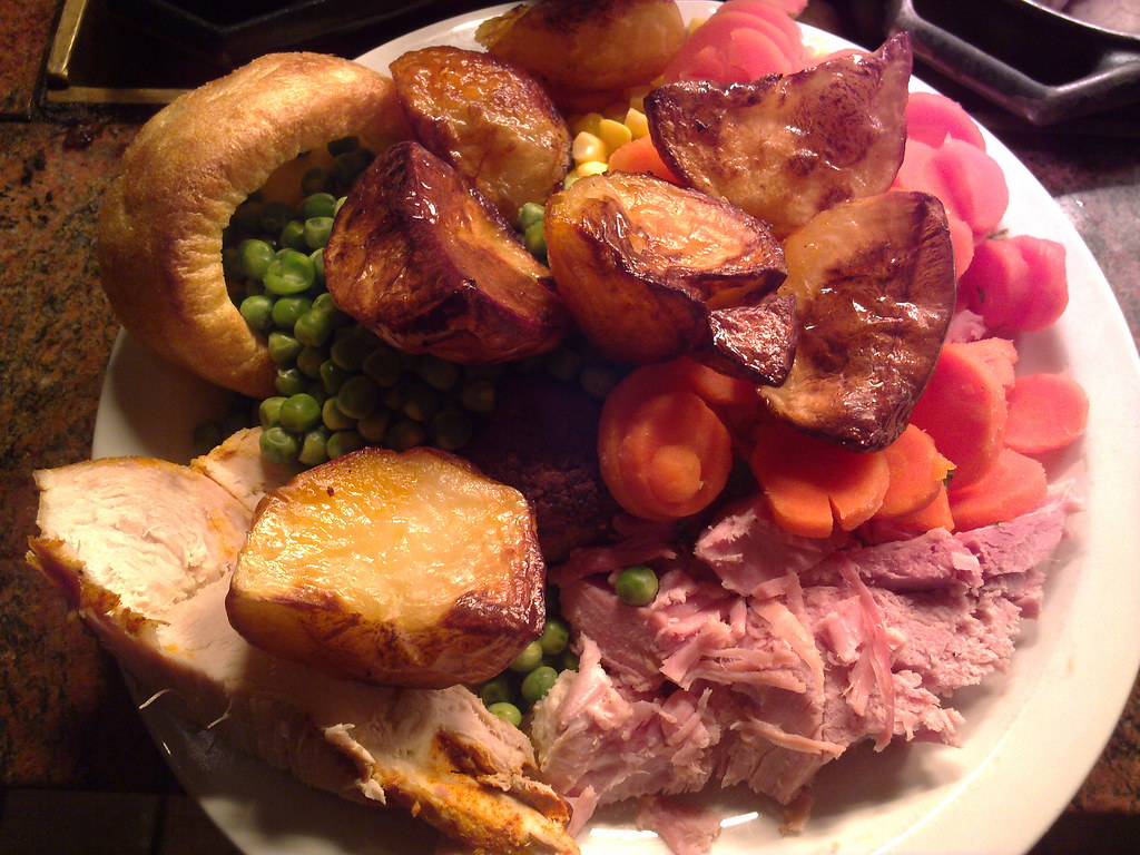 Roast Dinner Carvery Meal Gammon, Turkey, Roast Potatoes, … Flickr