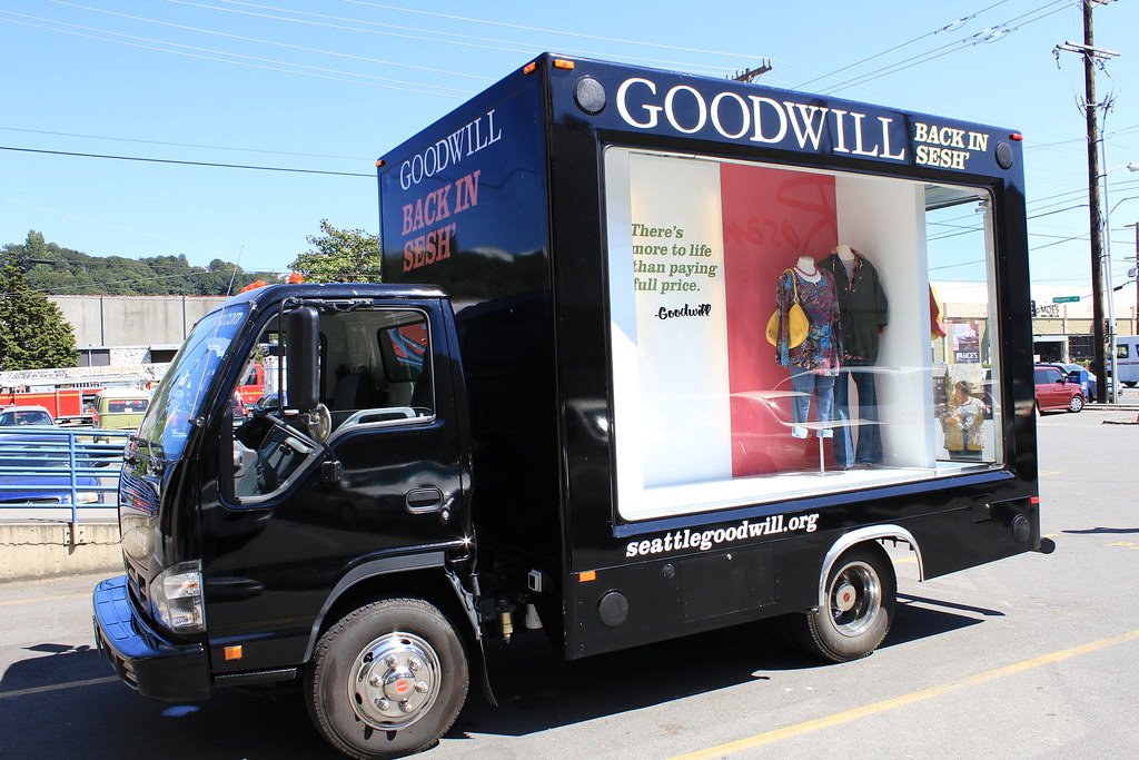 Goodwill Back in Sesh' GoMobile Truck Seattle Goodwill Flickr