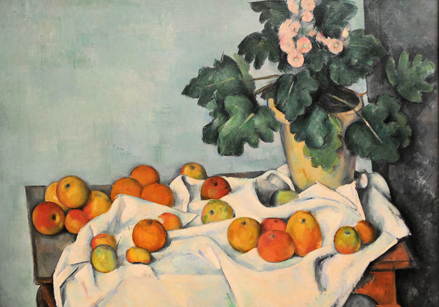 Paul Cézanne Still Life with Apples and a Pot of Primroses at New