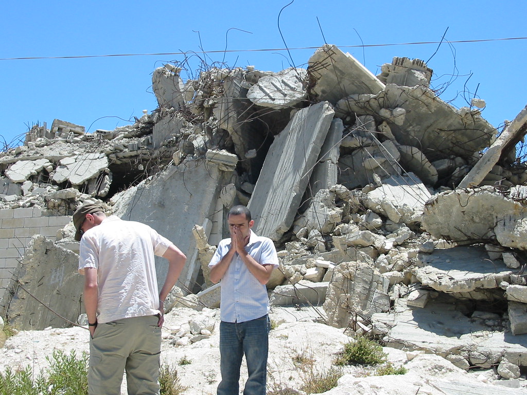 demolished house Amos Trust Flickr