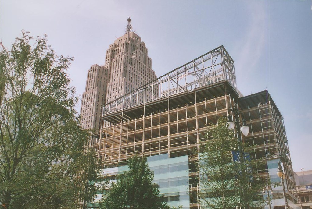Penobscot2 Penobscot Building viewed over the construction… Flickr
