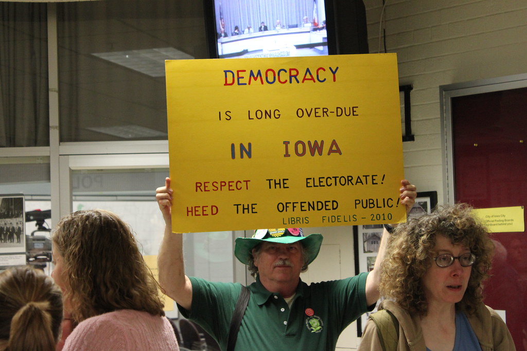 Iowa City Panhandling ordinance protest Unfortunately, ant… Flickr