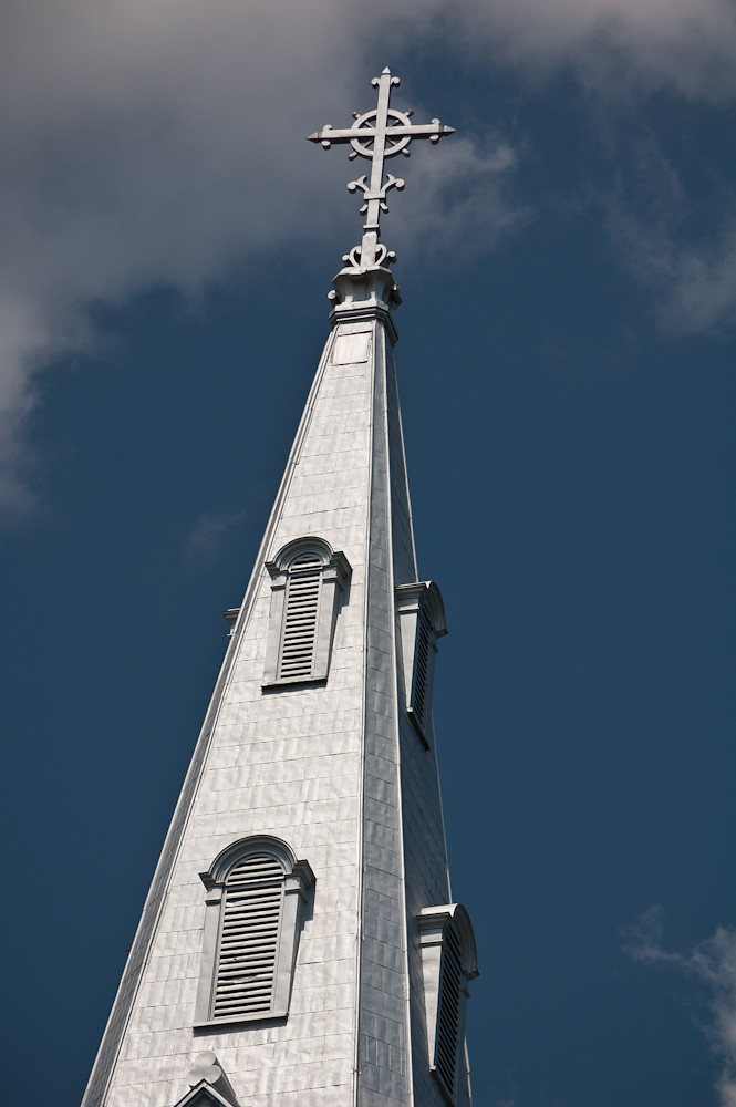 Church Spire Main spire of St. Francois d'Assise Church. Dennis
