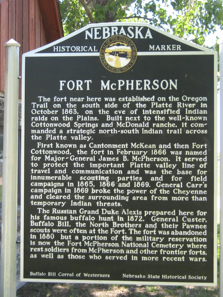 Fort McPherson historical marker "The fort near here was e… Flickr