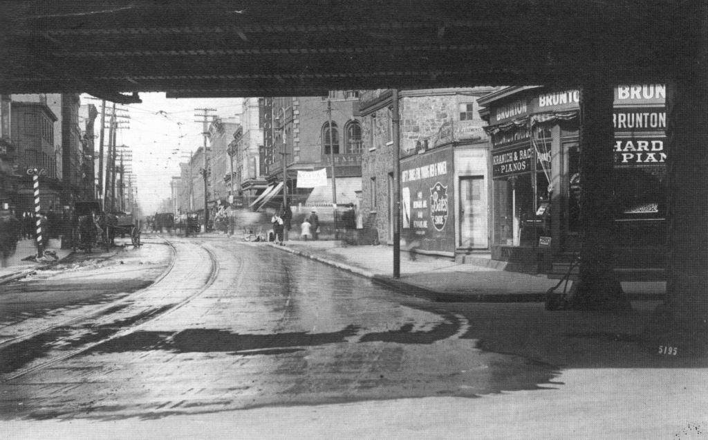 Railroad Avenue looking north onto Grove Street showing ov… Flickr