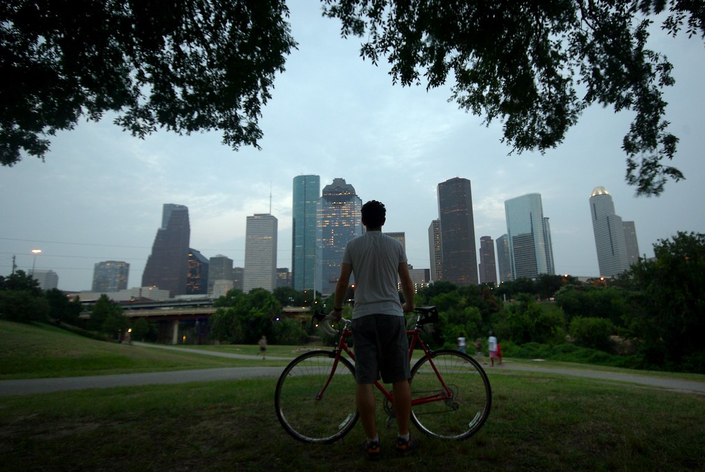 Houston, Bike and I I jog along the bayou quite often. So,… Flickr