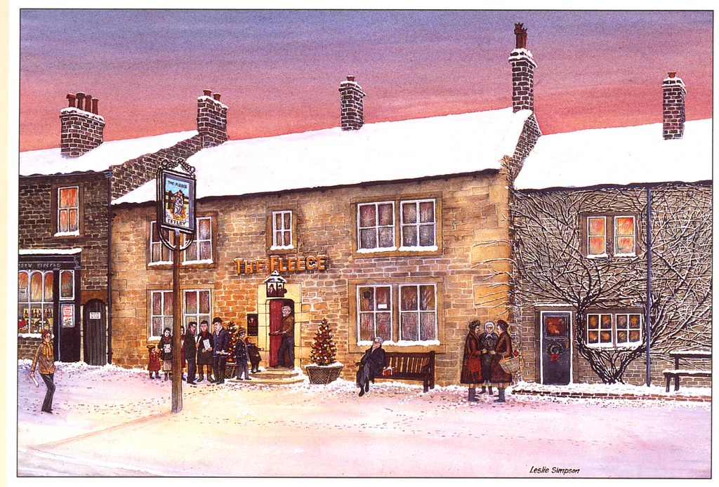 154 Main St The Fleece Christmas Card (Addingham W. Yorks)… Flickr